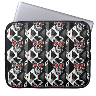 Funda Para Portátil "Geo-Reaper: Moda se encuentra con el cráneo"