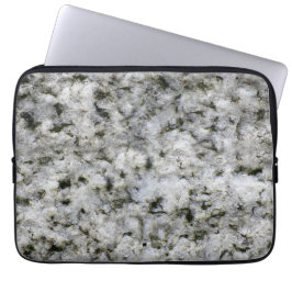 Funda Para Portátil Geología Rock Textura Granito blanco Nombre person