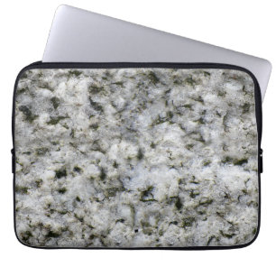 Funda Para Portátil Geología Rock Textura Granito blanco Nombre person