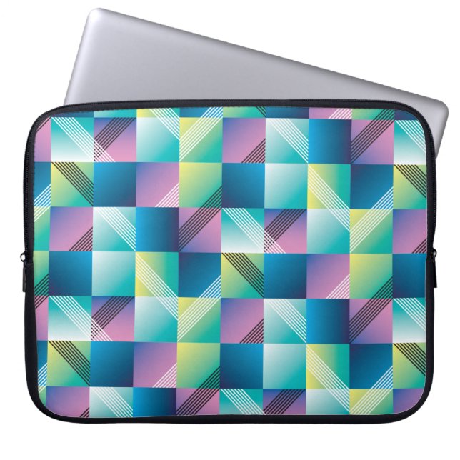 Funda Para Portátil Geometría abstracta patrón transparente (Frente)