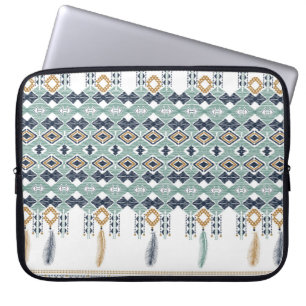 Funda Para Portátil Geometría india norteamericana sin fisuras. Na