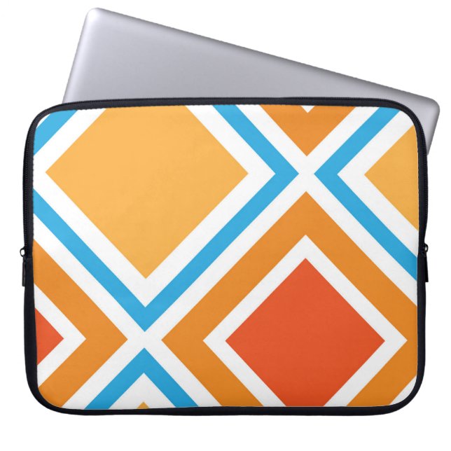 Funda Para Portátil Geométrica abstracta de diamante (Frente)
