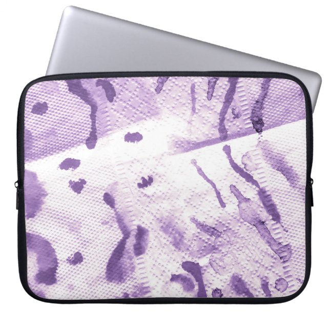 Funda Para Portátil Geométrica Animal Texturado. Cruces de lavanda. L (Frente)