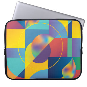 Funda Para Portátil Geométrica Creativa: Cubierta de cosecha abstracta