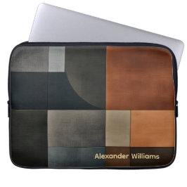 Funda para portátil geométrica moderna personaliza