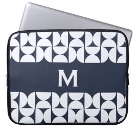 Funda para portátil geométrica navy Modernidad de