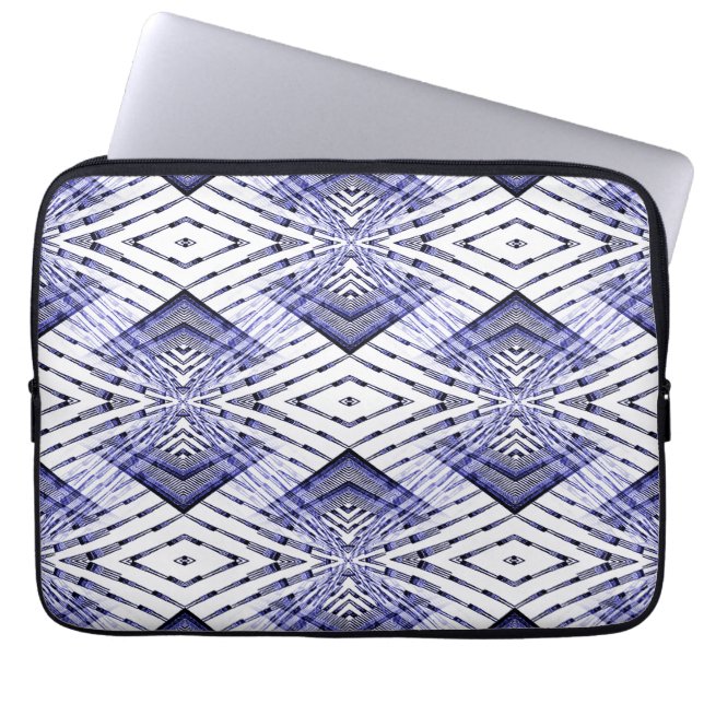 Funda Para Portátil Geométricamente azul...... (Frente)