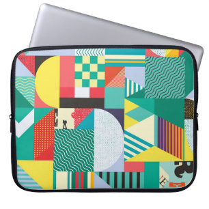 Funda Para Portátil Geométrico decorativo: Elementos del patrón de cos