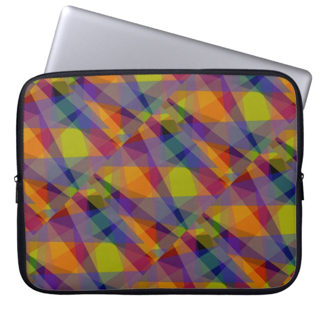 Funda para portátil - Geométrico Oscuro (Frente)