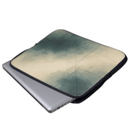 Funda Para Portátil Geometry of Emotion Pt3 Japandi Teal Gray