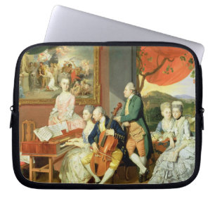 Funda Para Portátil George, 3ro conde Cowper, con la familia de Charle