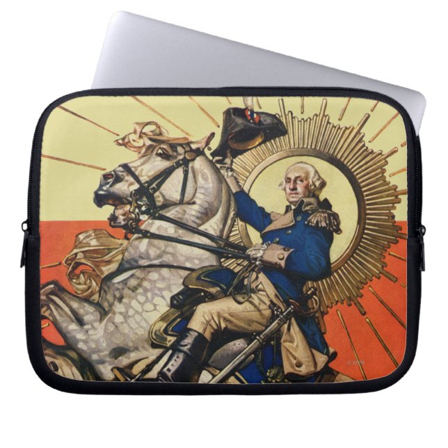 Funda Para Portátil George Washington a caballo (Frente)