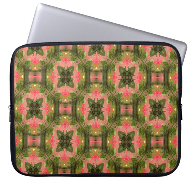 Funda Para Portátil Geranium Delights. (Frente)