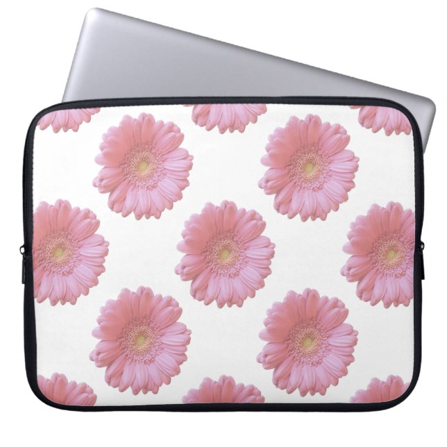 Funda Para Portátil Gerbera daisy rosa pálido (Frente)