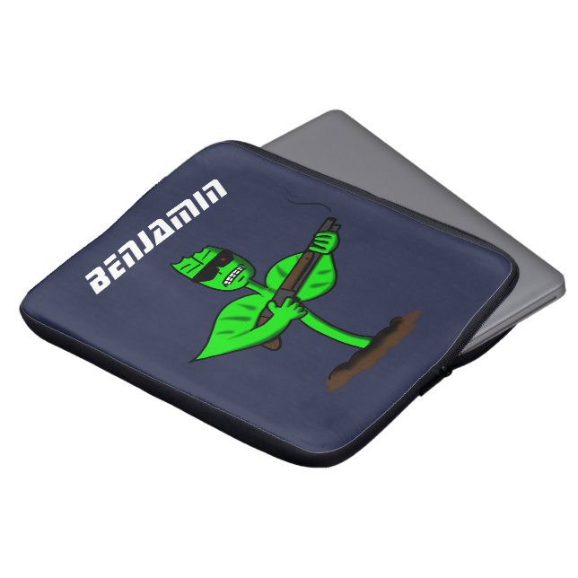 Funda Para Portátil Germinator cyborg personalizado divertido (Superior anverso)