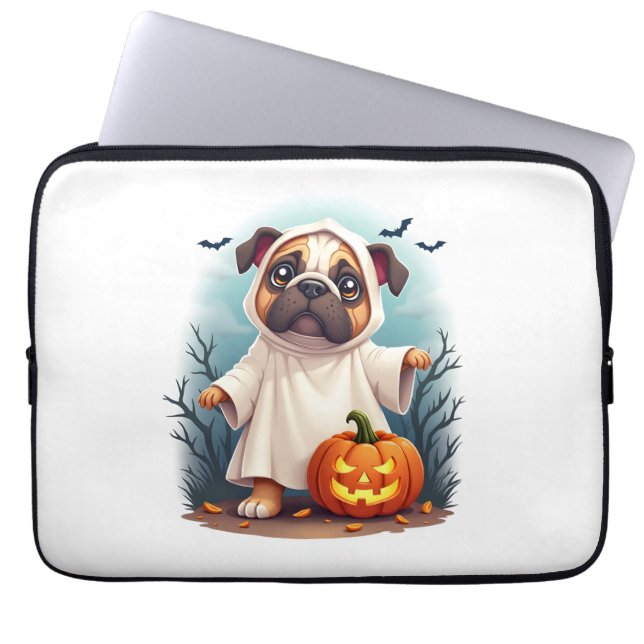 Funda Para Portátil Ghost Bulldog Boo (Frente)