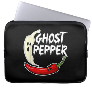 Funda Para Portátil Ghost Pepper Funny Spicny Hot Halloween Ghost Pepp