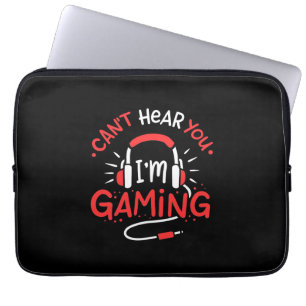 Funda Para Portátil Gift de jugador No Puede Aquí Que Estoy Jugando