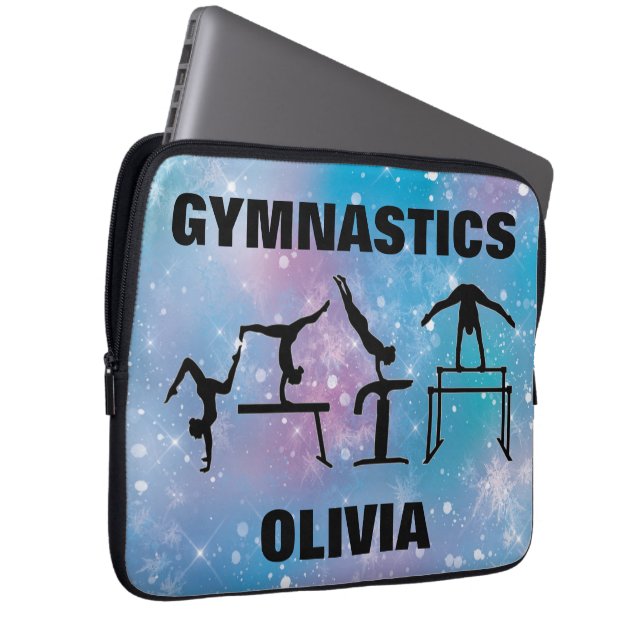 Funda Para Portátil Gimnasia Blue Glam (Anverso derecho)