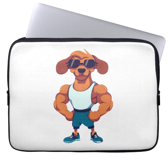 Funda Para Portátil Gimnasio de perro (Frente)