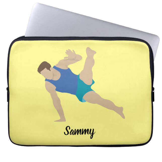 Funda Para Portátil Gimnasta masculino (Frente)