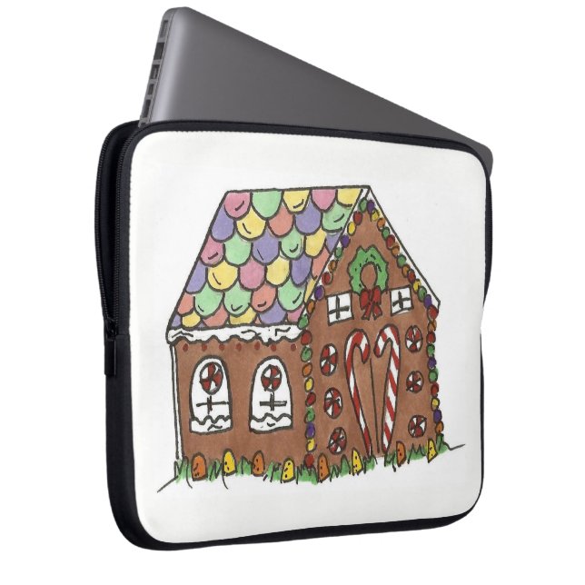 Funda Para Portátil Gingerbread House Sweet Home Navidades Navidad (Anverso derecho)