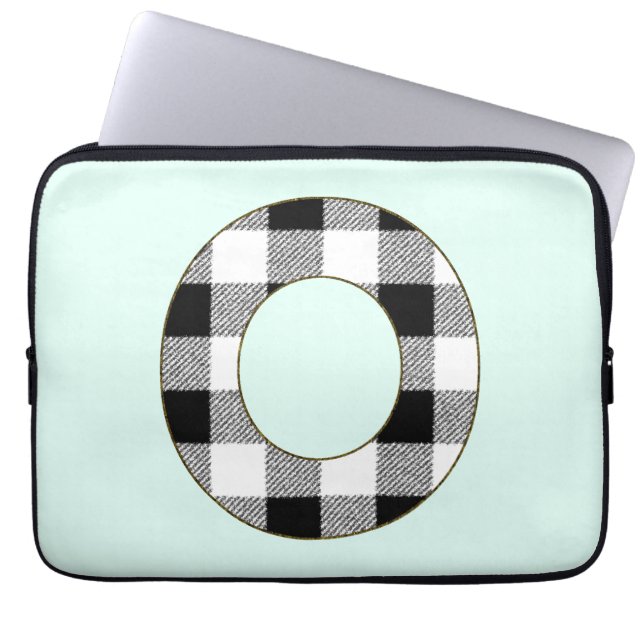 Funda Para Portátil Gingham Check O (Frente)