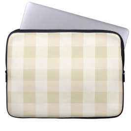 Funda Para Portátil Gingham | Rosa y Crema