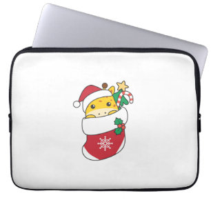 Funda Para Portátil Girafas Cuestas En Navidades Se Muestran Para Navi