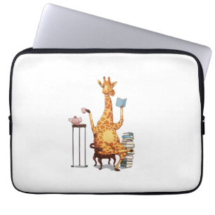 Funda Para Portátil Girafas, libros y obsequios de té