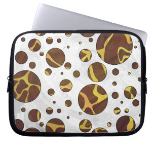 Funda Para Portátil Giraffe Brown and Yellow Print