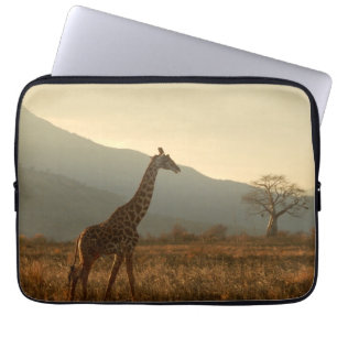 Funda Para Portátil Giraffe en la sabana