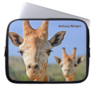 Funda Para Portátil Giraffe se enfrenta a un cielo azul