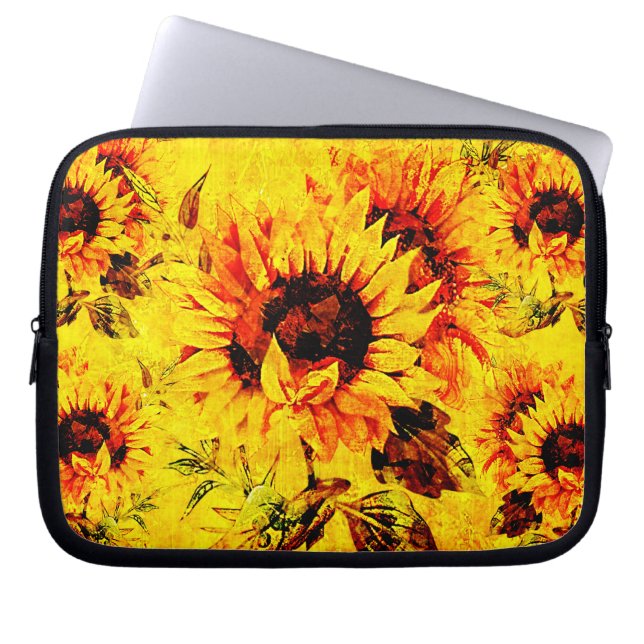 Funda Para Portátil Girasol (Frente)