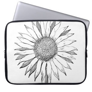 Funda Para Portátil Girasol ilustrado