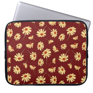 Funda Para Portátil Girasol otoñal: Diseño sin Marón