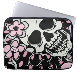 Funda Para Portátil Girly Vintage Skull