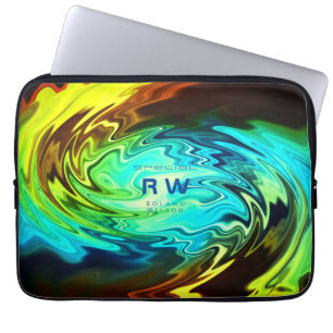 Funda Para Portátil Giro de multicolores líquidos personalizado