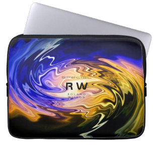Funda Para Portátil Giro de multicolores líquidos personalizado