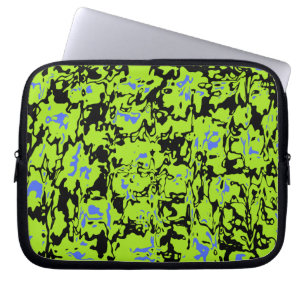 Funda Para Portátil Giro de resumen negro y limo