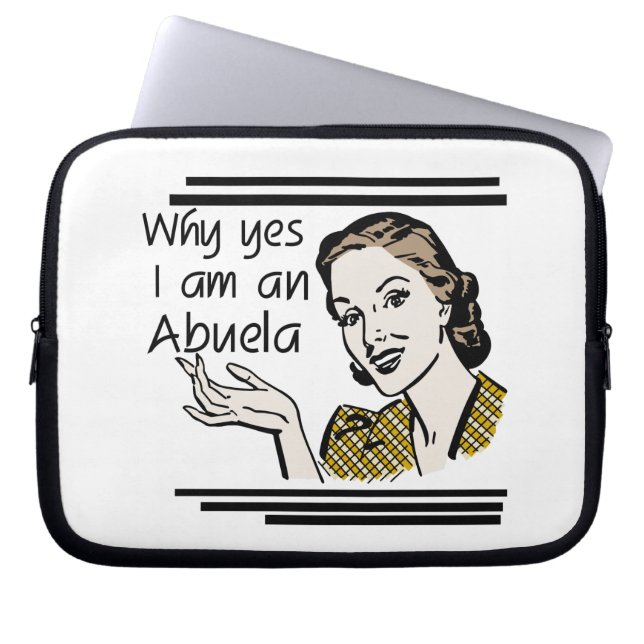 Funda Para Portátil Gits de Retro Abuela (Frente)