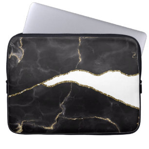 Funda Para Portátil Glam Agam de Mármol de Oro Negro