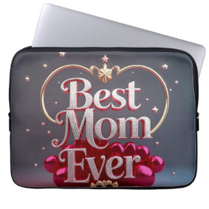 Funda Para Portátil Glam Bling Silver Gold Mejor Mamá