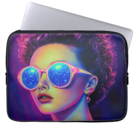 Funda Para Portátil Glamour Neon Galaxy