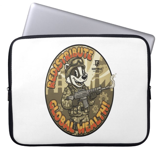 Funda Para Portátil Global Wealth Badger Laptop Sleeve (Frente)