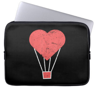 Funda Para Portátil Globo de aire caliente Heart Cute