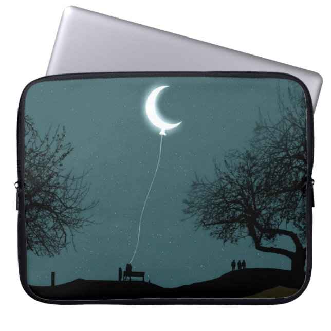 Funda Para Portátil Globo lunar (Frente)