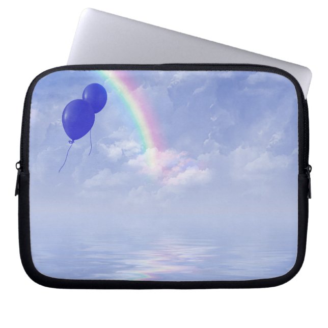 Funda Para Portátil Globos azules (Frente)