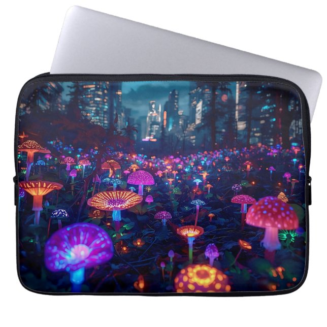 Funda Para Portátil Glowfall Grove Neon 13'  (Frente)
