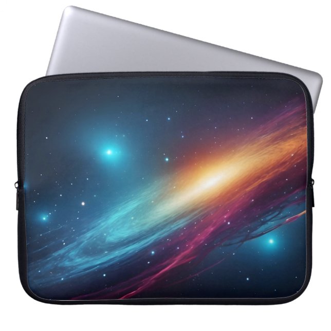 Funda Para Portátil Glowing Outer Space Starry Sky Abstract Cosmos (Frente)